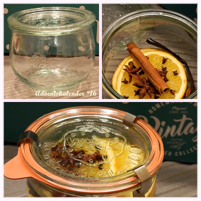 Weckglas, Füllung, Collage