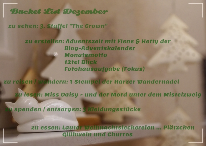 Bucket List Dezember